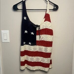 Coco + Carmen Patriotic Knit Tank Top